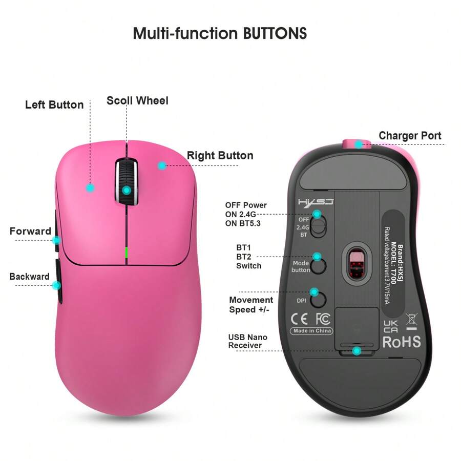 GALPADA Kopfhörerhalter Aus Holz - Ständer Für Kabelgebundene Und Kabellose Headsets