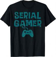 Serial Gamer Controller Fun Gaming Video Game Lover Boys Men T-Shirt
