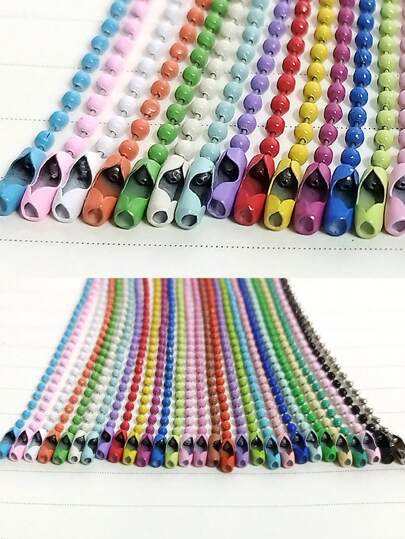 Cadena de cuentas de color 10cm onda cadena de cuentas diy accesorios etiquetas colgantes cadena lacado goka colgante cadena colgante