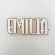 1 Stück personalisierter Namensmagnet, individueller Kühlschrankmagnet - Holz & Acryl individueller Magnet für Schule oder Büro Spind, Kühlschrank oder Whiteboard - Schulanfang, Präsentation von Kunstwerken auf dem Kühlschrank oder Kreuzfahrtschiff Tür Dekoration