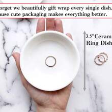 1 Stück keramische runde Schmuckschale, personalisierte Schmuckschale für Hochzeit, Verlobung, Heiratsantrag, Geburtstag Geschenk, Jahrestags Geschenk, Hochzeitsgeschenk, Verlobungsgeschenk, personalisierte Ringschale, Verlobungsring Schale, Paar Geschenk, Braut Geschenk, Verlobungsgeschenk für sie, Ringhalter