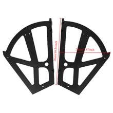 2pcs Shoe Drawer Hinges, Shoe Rack Hinges, Home Furniture Shoe Drawer Cabinet Hinges, Turn Plate Frame Rotating Accessories - Black - View 8