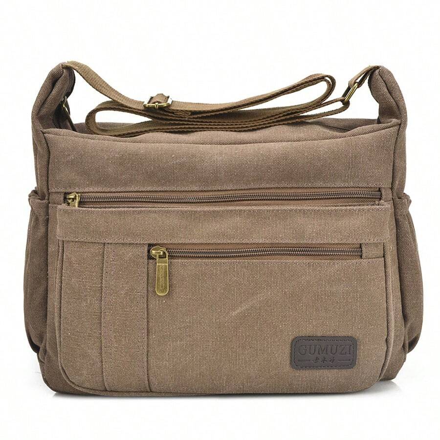 Men's Classic Retro Shoulder Bag Large Capacity Messenger Bag