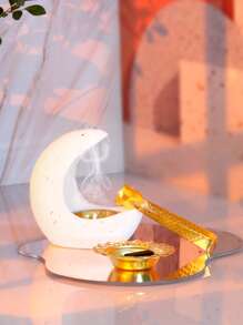 1pc/Set Nordic Rama Aromatherapy Stove, Creative Incense Stove Clip, Desktop Ornament Sandalwood Incense Incense Fragrance Dispelling Aromatherapy Stove Rama Gift, Stars, Moon, Lantern Gifts Birthday Graduation