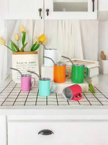 马卡龙色迷你杯，易于清洗，适合家庭聚会、生日派对、野餐、露营，提升饮料体验，适合活动和日常使用，重量轻，设计时尚 - 彩色 - 查看 9