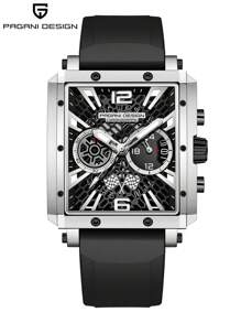 PAGANI DESIGN Original New Watch Japan VK64 Chronograph Stainless Steel Luxury Men's Watches Rose Gold Quartz Waterproof Wristwatch PD-1725 - one-size - View 2