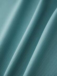 Women 2 Pieces Tankini Swimsuits Solid Color Padded Sleeveless Tank Tops And Floral Print Shorts Bottoms Beach Bikini Set - Blue - View 8