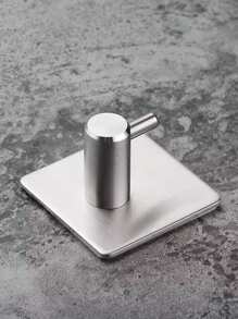 4 件装不锈钢壁钩，防锈浴室毛巾衣帽钩架，粘性衣架，适用于厨房、浴室、衣柜 - 銀色 - 查看 7