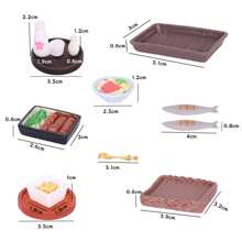 1 Set Of 13 Pieces Japanese Ramen, Mackerel And Sake Themed Kitchen Scene Accessories & Miniature Models - Various - View 4