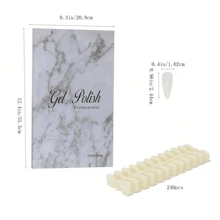 色卡展示册，含160种颜色，附240个假指甲片 - 彩色 - 查看 7