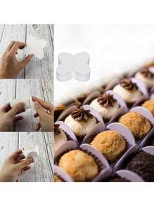20pcs/Pack Butterfly Chocolate Candy Dessert Paper Cups, Wedding Party Decoration Small Paper Boxes