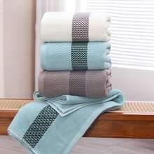 Large Cotton Bath Towel Wave Women Men Soft Highly Absorbent Quick Drying Towels For Beach Sport Yoga SPA Fitness