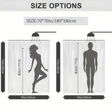 4pcs Bathtub Shower Curtain Gift Modern Home Bathroom Decoration Curtain And Toilet Floor Mat 3-Piece Set With 12 Shower Curtain Hooks Fall Decor Bathroom Accessories Back To School