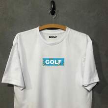 Golf Streetwear Basic Street Tyler Creator T-Shirt Unisex Men Women 100% Cotton Top Premium Streetwear New Release Various Colors!! Plus Size - 白色 - 查看 2