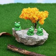 30 件迷人绿色迷你青蛙雕像 - 可爱的树脂青蛙，表面光滑，适合 DIY 复活节彩蛋、花园和玻璃容器装饰、青蛙花园装饰 - 綠色 - 查看 7