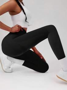 Set da 6 pezzi di leggings da allenamento neri per donne: collant senza cuciture con arricciatura, controllo della pancia, effetto lift sul sedere e vita snella - ideali per palestra, fitness, corsa, ciclismo, yoga e pickleball