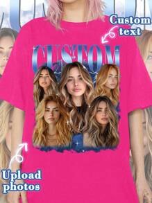 Custom Women's T-Shirts - Design Your Own Personalized Printed T-Shirts By Adding Your Own Text (Anniversary/Wedding Declaration/Engagement Declaration/The Day You Became A Couple).