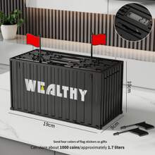 1pc LCD Display Coin Counter Box, Smart Coin And Bill Counting Bank, Coin Bank, Birthday, Holiday, Thanksgiving, Christmas, New Year, Party Gift - Multicolor - View 11