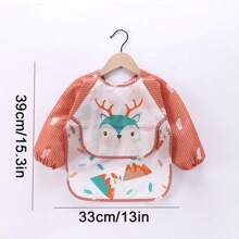 مريلة تغذية مضادة للماء للأطفال ، ملابس أكل عكسية للأولاد والبنات الصغار، مريلات أطفال مضادة للبقع - متعدد الألوان - مشاهدة 3