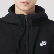 Nike Men's Jacket, Spring 2026 New Casual Sports Thermal Lined Warm Basic Minimalist Hoodie Jacket BV2646-010 - Black - View 5