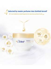 Dove Crema corporal, hidratación profunda, hidratante, humectante, con cierre de agua, nutritiva, contiene aceites vegetales, aceite de espino amarillo, ingredientes naturales, fórmula suave, hipoalergénica, equipo global de I+D, expertos dermatológicos, investigación conjunta, aprobación de I+D, respaldo de expertos, para todo tipo de piel, piel mixta, piel grasa, piel normal, cuidado diario, después del baño, mañana y noche, antes de dormir, antes del maquillaje - Nutritivo y iluminador - Ver 6
