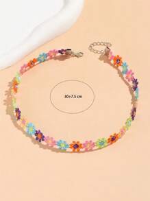 1 Girly White Lace Heart Choker Necklace