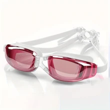 Anti-Beschlag-Schwimmbrille mit transparenter Sicht und wasserdichter Ausführung, einstellbarer Riemen, bequemer Sitz für Training & Freizeit, für Herren & Damen - Verschiedenfarbig - Übersicht 7