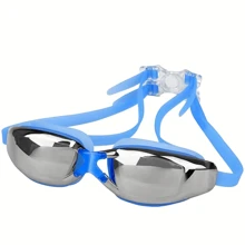 Anti-Beschlag-Schwimmbrille mit transparenter Sicht und wasserdichter Ausführung, einstellbarer Riemen, bequemer Sitz für Training & Freizeit, für Herren & Damen - Verschiedenfarbig - Übersicht 10