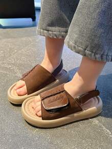 Children's Casual Sandals, New Fashion Korean Style Open Toe Soft Sole Anti-Slip Beach Sandals Suitable For Boys And Girls In Summer Outdoor