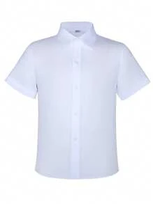 Tween Boys Shirts Short Sleeve Shirts For Boy Dress Shirt Uniforms Teens Kids Casual White Summer Standard Versatile 6-16Y
