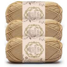 3pcs Morandi Acrylic Yarn Set - 4ply Soft Knitting & Crochet Supplies, Ideal For Making Blankets, Clothes, Tote Bags, Slippers - Variety Of Colors, 50g Each, Handcraft Essentials | Muted Yarn Set | Multi-Purpose