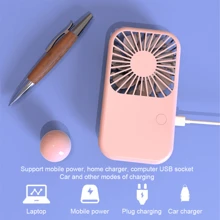 Mini ventilador de mano con batería, ventilador personal portátil pequeño, ajustable de velocidad, recargable por USB, diseño lindo, ventilador potente para pestañas, para uso en el hogar, oficina, coche, exterior, viajes, verano, playa
