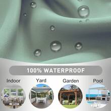 Ystyle Curtains Set Of 2, Thermal Curtain Cold Protection, Outdoor Curtain Weatherproof With Eyelets, Blackout Curtain, Opaque Curtains, Curtains Living Room, Thermal Curtain Heat Protection - màu xanh lá - Xem 7