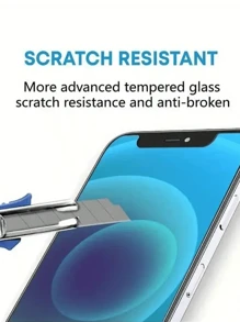 5 Stücke gehärtete Glas Bildschirmschutzfolien kompatibel mit Apple 11, 12, 13 Mini, 14, Pro, XS Max, X, XR, 6, 6S, 7, 8 Plus, SE2, SE3, 15, 16 Pro Max