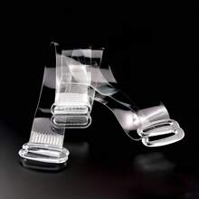 10 piezas de tirantes elásticos transparentes y ajustables para el hombro, sin daños, accesorios suaves y cómodos para lencería de mujer