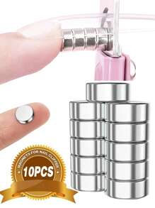 10/15/25/35/60Pcs Strong Round Multi-Functional Magnet & Cylinder Shaped Manicure Magnet For Diy Cat Eye Nails, Suitable For Use With Tweezers, Nail Magnets For Nail Cutter, Small Magnets, Round For Refrigerator, Cylinder, Fridge, Office, Whiteboard, Little Miniature Tiny Mini For Crafts, Small Refrigerator Magnets, Small Magnets For Crafts, Magnets For Nail Clippers