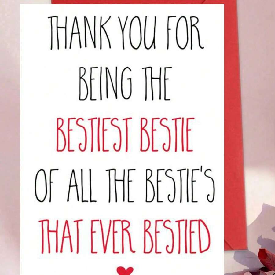 1 张有趣的友谊卡、最好的朋友生日卡，“感谢您成为有史以来最热情的朋友，包括信封、小型企业用品、感谢卡、生日卡”