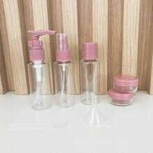 8 Piece Travel Bottle Kit For Easy Carrying Of Cosmetics At Home And On The Go - Roxo ou rosa aleatório - 查看 6
