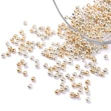 复古 2/3/4 毫米金色和银色玻璃隔珠 Y2K 闪亮小种子珠适用于珠宝手工制作手链项链耳环流苏 DIY 时尚配饰 - 米珠 - 查看 7