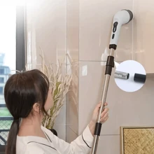 9 In 1 Electric Spin Scrubber Handheld Cleaning Brush Cordless Turbo Scrub Tool - White - View 5
