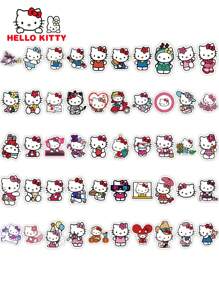Sanrio 50/100pcs Sanrio Hello Kitty Cute Cartoon Waterpoof Stickers
