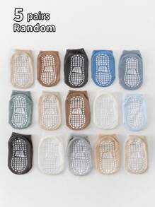 12 双防滑婴儿袜，适合男孩和女孩，春夏季 - 彩色 - 查看 16