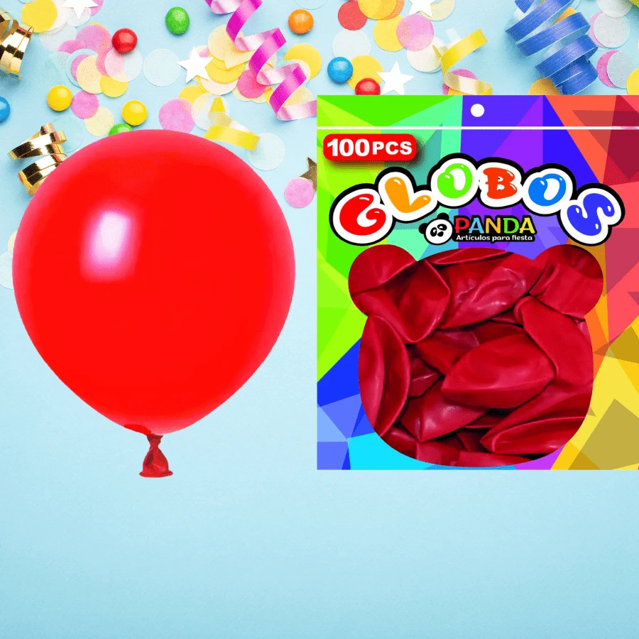 100 globos latex numero 10, resistencia altas tempreturas, brillo
