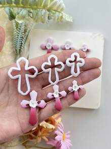 Paaskruis Polymeerklei Snijders, Polymeerklei Snijders voor DIY Oorbellen Sieraden Maken, 3D Geprinte Klei Snijder Gereedschappen voor Paascadeaus