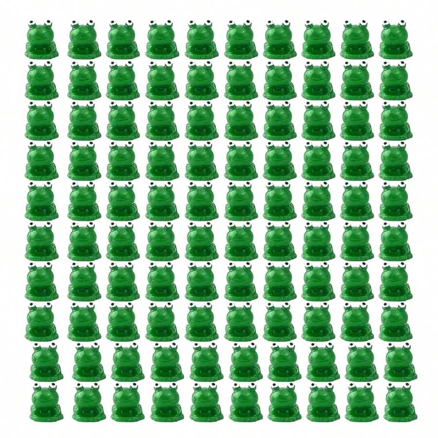 30 件迷人绿色迷你青蛙雕像 - 可爱的树脂青蛙，表面光滑，适合 DIY 复活节彩蛋、花园和玻璃容器装饰、青蛙花园装饰 - 綠色 - 查看 1