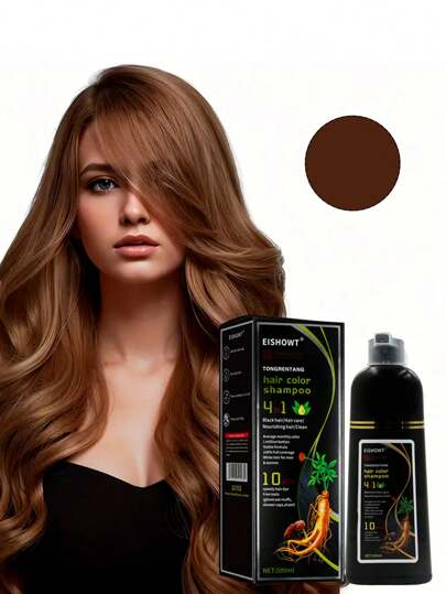 Champú con tinte para el cabello , champú de color natural y de larga duración, champú instantáneo efecto de tinte en minutos, regalos para hombres y mujeres