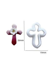 Paaskruis Polymeerklei Snijders, Polymeerklei Snijders voor DIY Oorbellen Sieraden Maken, 3D Geprinte Klei Snijder Gereedschappen voor Paascadeaus