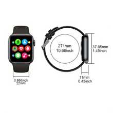 Pack Reloj Inteligente Cuadrado + Auriculares Bluetooth Inalámbricos, Smartwatch con Llamadas Bluetooth, Multi Modos Deportivos, Monitor de Salud Sueño Ritmo Cardíaco, Notificaciones Mensajes Llamadas, Compatible Android e iOS Regalo Ideal - 1 reloj inteligente - Ver 9