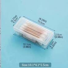 1pc Portable Small Storage Box Made Of Plastic, Designed For Organizing Swabs, Jewelry, Hairpins, And Pills, Featuring A Lid For Multifunctional Use At Home And During Travel.
