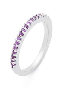 1 简约时尚铜锆石戒指闪亮优雅多色可选百搭女士日常佩戴可赠送朋友